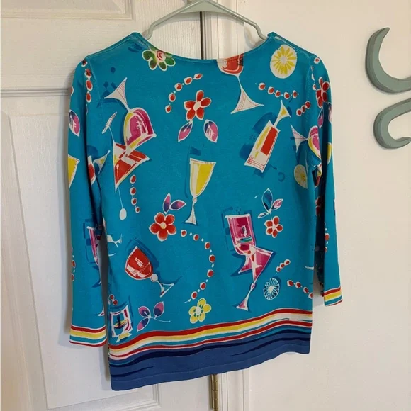 Sweaterworks Silk Blend Sequin Happy Hour Cocktail Sweater - Picture 2 of 3